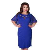 New Hot Sale 2017 Fashion Summer Elegant Women's Hollow Plus Size L-6XL Dress Evening Party Beach Ladies Soft Dresses vestido