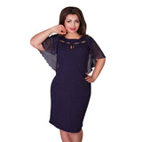 New Hot Sale 2017 Fashion Summer Elegant Women's Hollow Plus Size L-6XL Dress Evening Party Beach Ladies Soft Dresses vestido