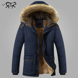 Winter Jacket Men Brand Fashion New Arrival Casual Slim Thick Warm Mens Coats Parkas With Hooded Long Overcoats Clothing Male
