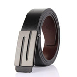 FAJARINA Brand Mens Quality Design PU 2nd Layer Genuine Leather Black Fashion Belts Male Jeans Belt Apparel Accessories for Men