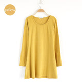 2018 New Fashion Clothes Spring Women Dress Cotton  Autumn Winter Dress Female Long Sleeve Dress O-Neck Woolen Dresses DR276