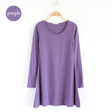 2018 New Fashion Clothes Spring Women Dress Cotton  Autumn Winter Dress Female Long Sleeve Dress O-Neck Woolen Dresses DR276