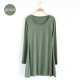 2018 New Fashion Clothes Spring Women Dress Cotton  Autumn Winter Dress Female Long Sleeve Dress O-Neck Woolen Dresses DR276