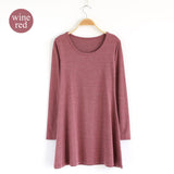 2018 New Fashion Clothes Spring Women Dress Cotton  Autumn Winter Dress Female Long Sleeve Dress O-Neck Woolen Dresses DR276