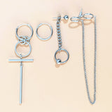 4pcs/set V BTS Earrings DNA Korean Earrings Long Men Bangtan Boys V DNA Stud Earring For Women Men BTS Album Accessories