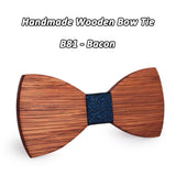 Mahoosive Simple Men's Suit Wooden Bow Tie For Groom Wedding Party Men Formal Wear Business Cravat Bow tie Clothing Accessories
