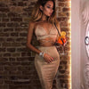 2018 New Fashion Women Sleeveless Bandage Evening Party Dress Summer Club Wear Package Hip Dress