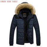 FIT -25 'C Brand Winter Jacket Men 2018 New Parka Coat Men Down Keep Warm Fashion M-4XL 5XL 6XL