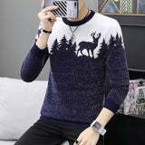 LENSTID 9 Styles 2018 Autumn Winter New Casual Sweater Men Pattern Knitted Pullovers Fashion Slim Fit Christmas Gift Male 6616#