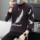 LENSTID 9 Styles 2018 Autumn Winter New Casual Sweater Men Pattern Knitted Pullovers Fashion Slim Fit Christmas Gift Male 6616#