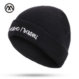 New hot sale Russian letters embroidery casual hats men and women fashion knit winter caps hip hop outdoor warm beanie pompon