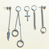 5 pcs/set KPOP Bangtan Boys Album BTS JIMIN Stud Earrings Korean Fashion Jewelry Accessories For Mens And Womens Earring