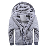 WENYUJH 2018 Winter New Tracksuit Men Fashion Thicken Velvet Casual Hooded Warm Thick Hoodie Solid Moleton Masculino Sweatshirt