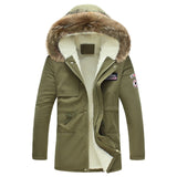 Men's winter jacket 2018 New Fashion Windproof  Warm Wool Liner Winter jacket Men Hooded Parka Men Winter Coat Men