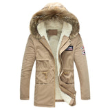 Men's winter jacket 2018 New Fashion Windproof  Warm Wool Liner Winter jacket Men Hooded Parka Men Winter Coat Men