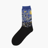 Autumn Winter Fashion Retro New Abstract Oil Painting Art Socks Men And Women Novelty Patterned Harajuku Design Van Gogh Socks
