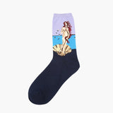 Autumn Winter Fashion Retro New Abstract Oil Painting Art Socks Men And Women Novelty Patterned Harajuku Design Van Gogh Socks