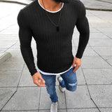 Winter Men 2018 New Fashion Pullover Knitted Sweater O-neck Casual Long Sleeve Warm Pullovers Male Sweaters Big size clothes