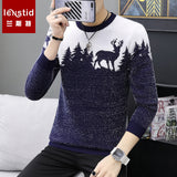 LENSTID 9 Styles 2018 Autumn Winter New Casual Sweater Men Pattern Knitted Pullovers Fashion Slim Fit Christmas Gift Male 6616#