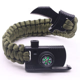 Outdoor Paracord Survival Bracelets for Men Jewelry Charm Bangles Wrap Knife Rope Friendship Bracelets Women Accessories 2018
