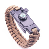 Outdoor Paracord Survival Bracelets for Men Jewelry Charm Bangles Wrap Knife Rope Friendship Bracelets Women Accessories 2018