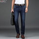 NIGRITY 2018 autumn winter New Men's Straight casual jeans Fashion 8935 thick denim trousers dark blue male pant big size 29-42