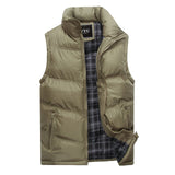 2019 New Brand Mens Jacket Sleeveless Vest Winter Fashion Casual Coats Male Cotton-Padded Men's Vest Men Thicken Waistcoat 3XL