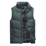 2019 New Brand Mens Jacket Sleeveless Vest Winter Fashion Casual Coats Male Cotton-Padded Men's Vest Men Thicken Waistcoat 3XL
